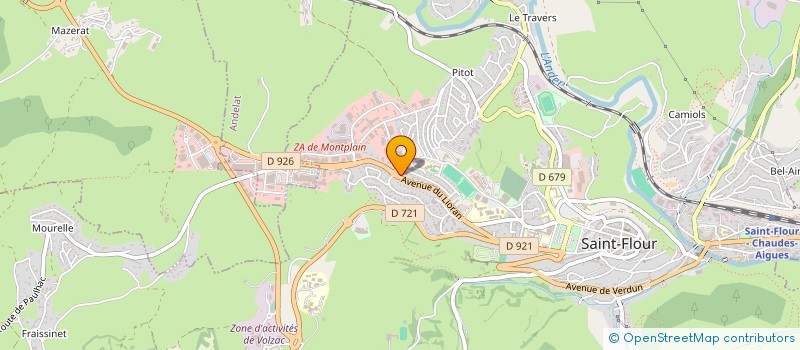 localisation de l'entreprise LA BOULANGERIE à SAINT-FLOUR