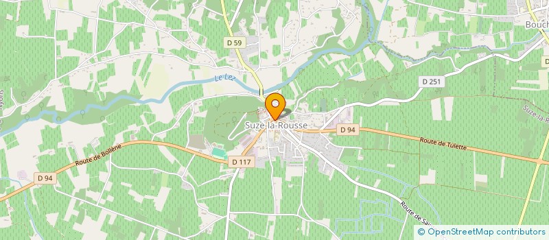 localisation de l'entreprise LA BOULANGERIE BY ARACIL'S à SUZE-LA-ROUSSE