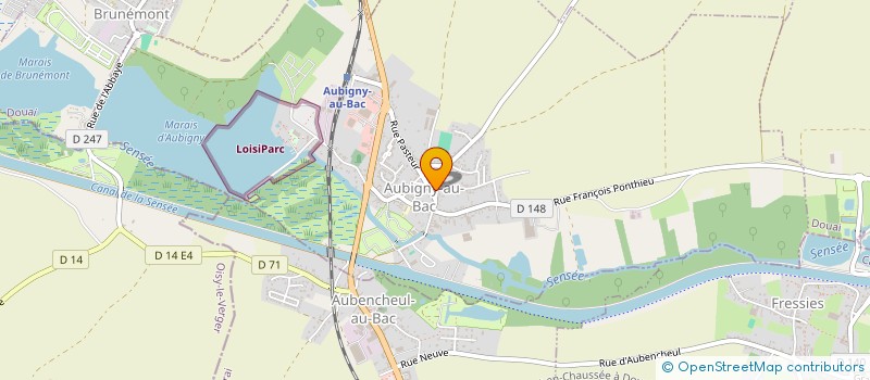 localisation de l'entreprise LA BOULANGERIE D'ALICE ET GREG à AUBIGNY-AU-BAC