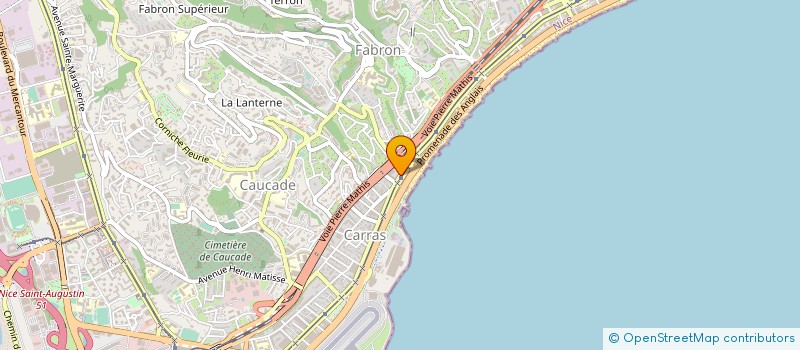 localisation de l'entreprise LA BOULANGERIE D'AMELIE à NICE