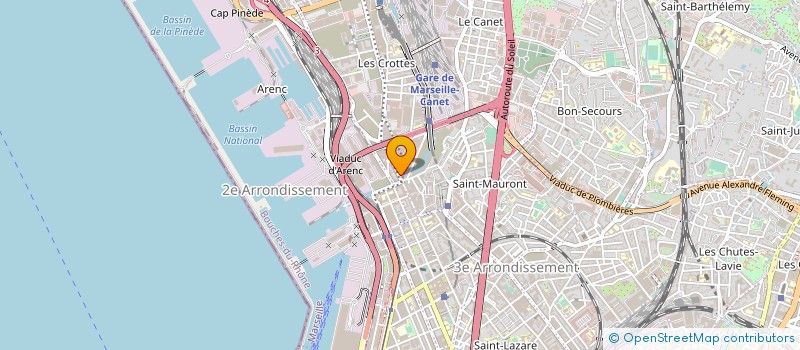 localisation de l'entreprise LA BOULANGERIE D'ARENC à MARSEILLE