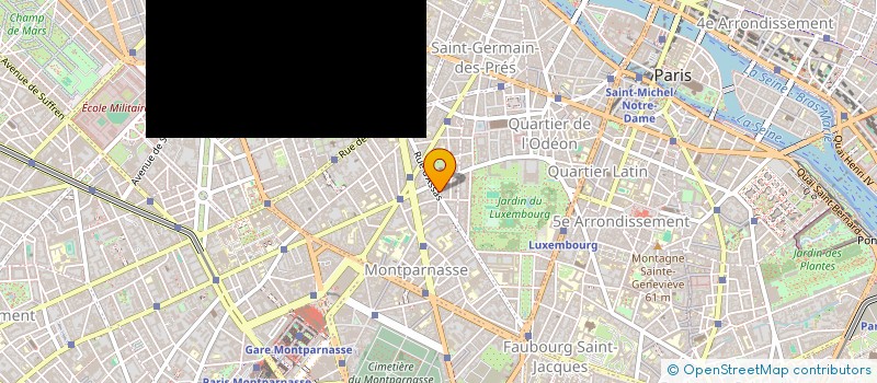 localisation de l'entreprise LA BOULANGERIE D'ASSAS  PARIS