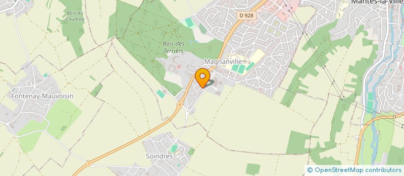 localisation de l'entreprise LA BOULANGERIE DE BONNIERES  MAGNANVILLE