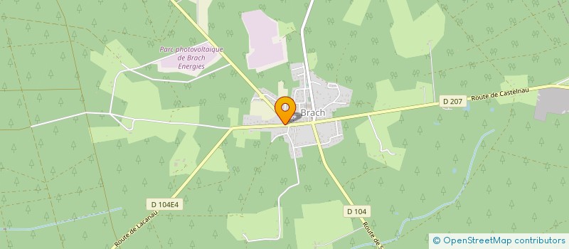 localisation de l'entreprise LA BOULANGERIE DE BRACH  BRACH