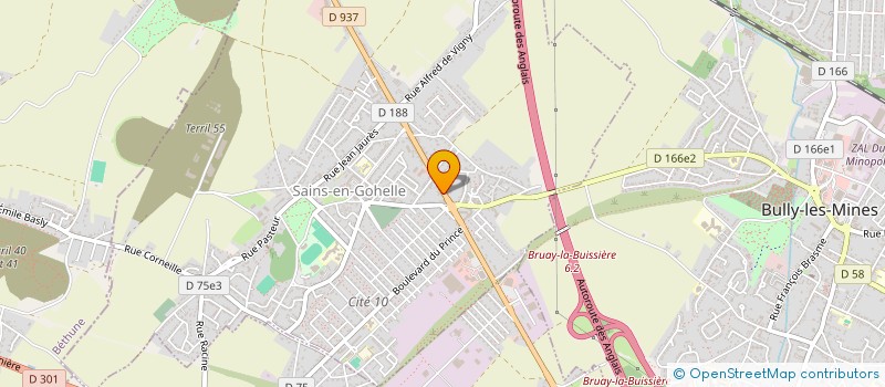 localisation de l'entreprise LA BOULANGERIE DE CAMILLE à SAINS-EN-GOHELLE