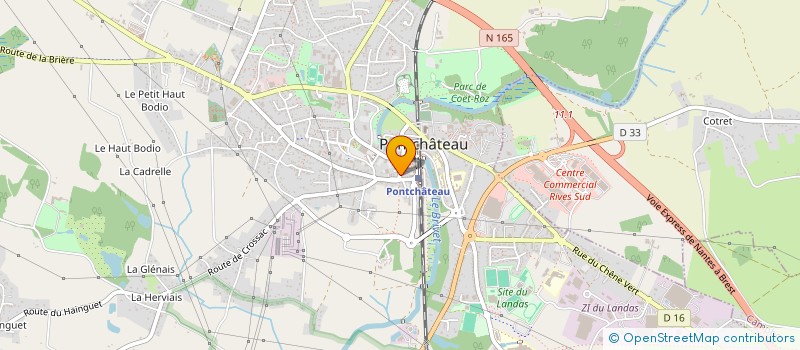 localisation de l'entreprise LA BOULANGERIE DE DAMIEN  PONTCHATEAU