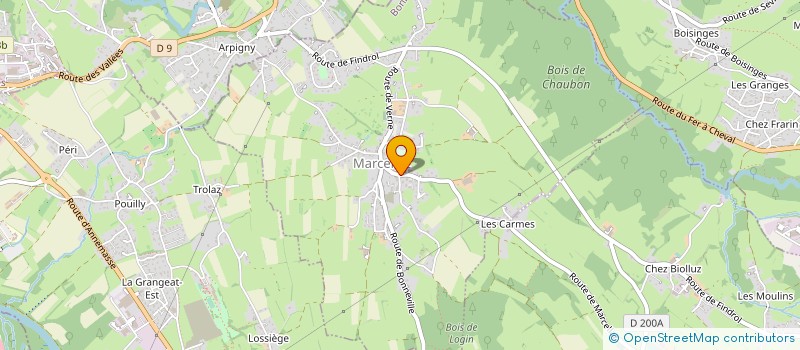 localisation de l'entreprise LA BOULANGERIE DE L AURORE  MARCELLAZ