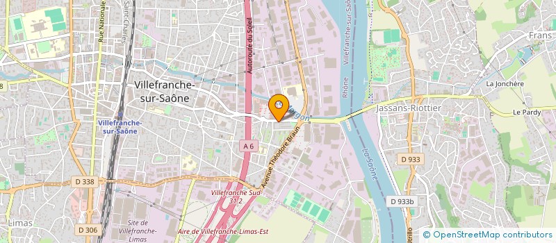 localisation de l'entreprise LA BOULANGERIE DE L'ORIENT à VILLEFRANCHE-SUR-SAONE