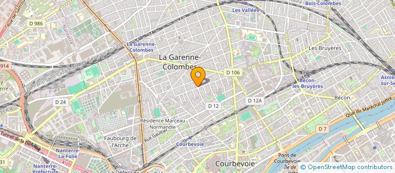localisation de l'entreprise LA BOULANGERIE DE LA COLONNE à LA GARENNE-COLOMBES