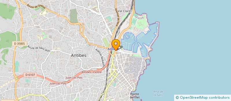 localisation de l'entreprise LA BOULANGERIE DE LA GARE à ANTIBES