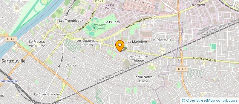 localisation de l'entreprise LA BOULANGERIE DE LA POSTE à SARTROUVILLE