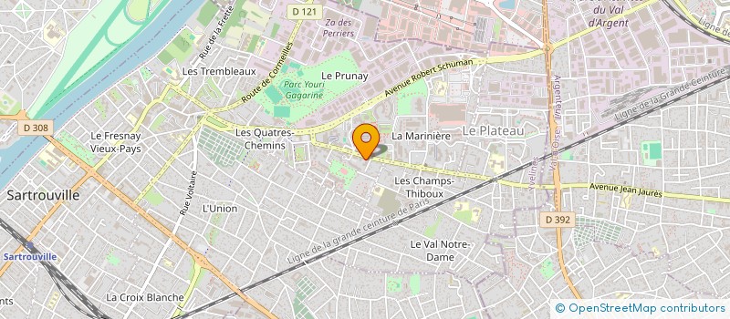 localisation de l'entreprise LA BOULANGERIE DE LA POSTE à SARTROUVILLE