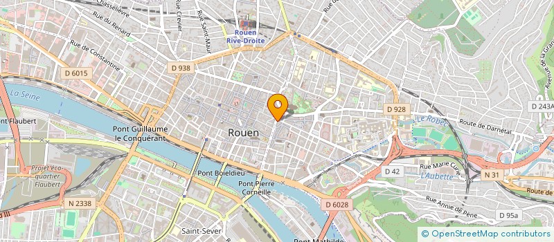 localisation de l'entreprise LA BOULANGERIE DE LA REPUBLIQUE à ROUEN