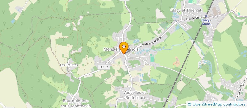 localisation de l'entreprise LA BOULANGERIE DE LA RUE ISNARD  MONS-EN-LAONNOIS