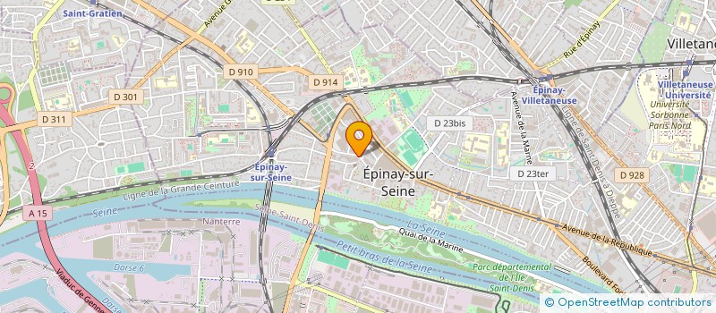 localisation de l'entreprise LA BOULANGERIE DE PARIS à EPINAY-SUR-SEINE
