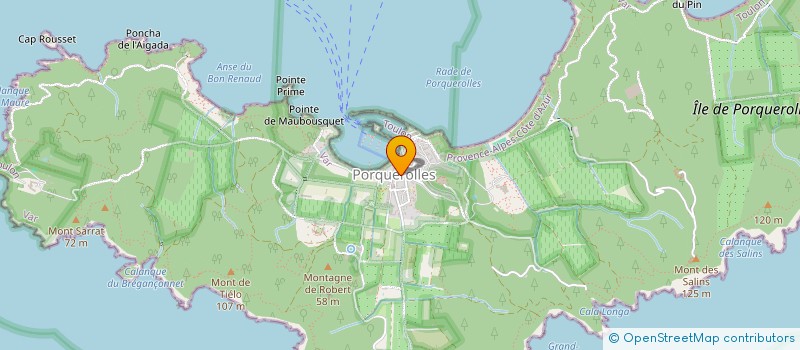 localisation de l'entreprise LA BOULANGERIE DE PORQUEROLLES à HYERES