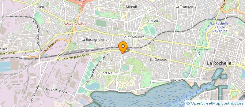 localisation de l'entreprise LA BOULANGERIE DE PORT NEUF  LA ROCHELLE