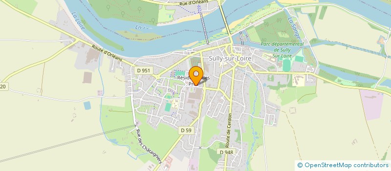 localisation de l'entreprise LA BOULANGERIE DE SULLY à SULLY-SUR-LOIRE