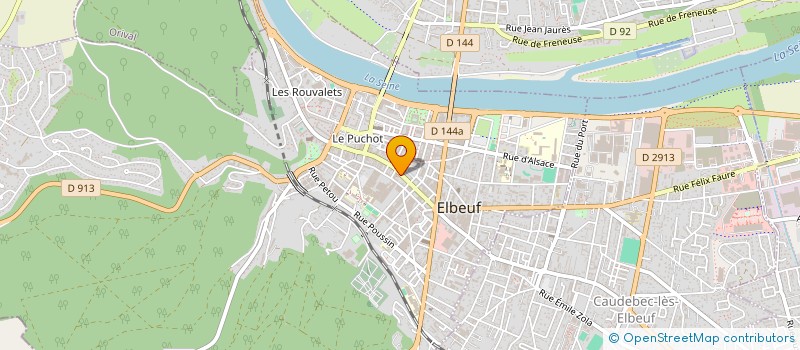 localisation de l'entreprise LA BOULANGERIE DES 2 FRERES  ELBEUF