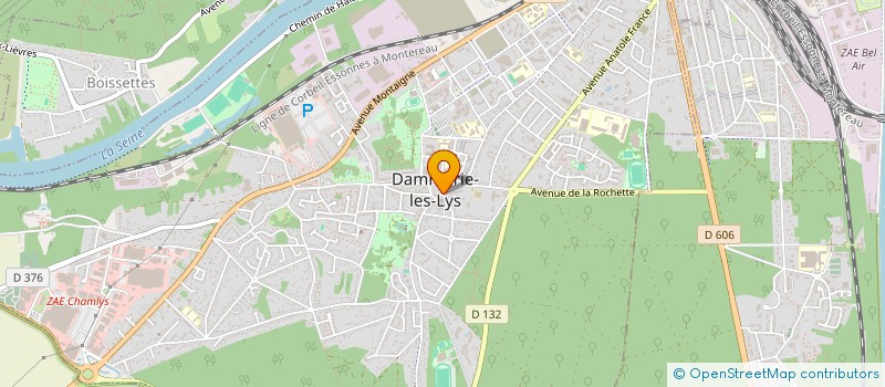 localisation de l'entreprise LA BOULANGERIE DES DRUIDES à DAMMARIE-LES-LYS