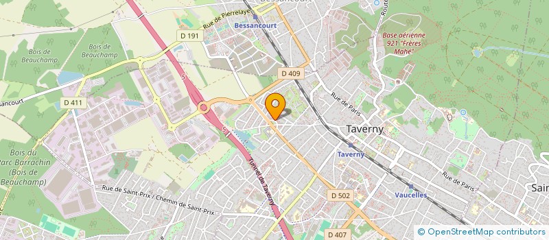 localisation de l'entreprise LA BOULANGERIE DES FONTAINES à TAVERNY