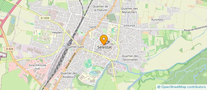 localisation de l'entreprise LA BOULANGERIE DES MARCHANDS  SELESTAT