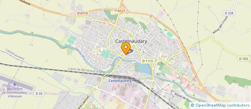 localisation de l'entreprise LA BOULANGERIE DU CANAL à CASTELNAUDARY