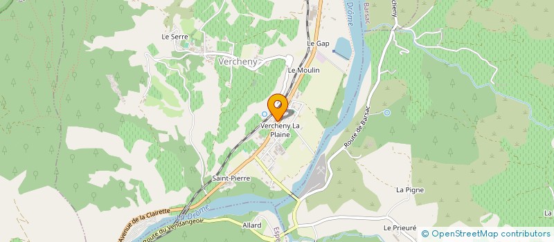 localisation de l'entreprise LA BOULANGERIE DU GRAND BARRY  VERCHENY