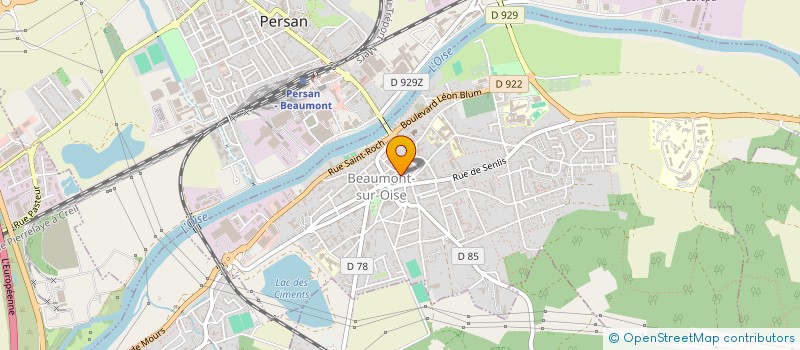 localisation de l'entreprise LA BOULANGERIE DU MARCHE à BEAUMONT-SUR-OISE