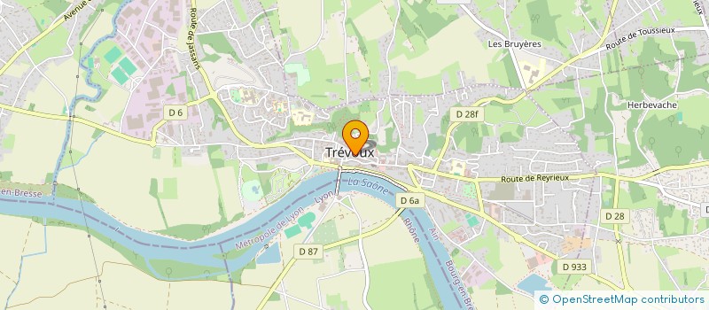 localisation de l'entreprise LA BOULANGERIE DU PACHA  TREVOUX