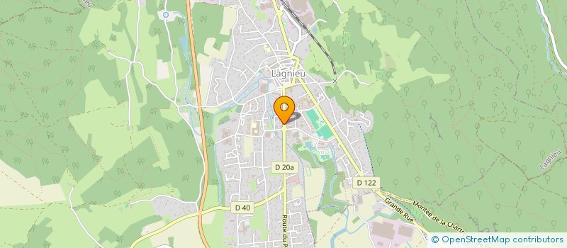 localisation de l'entreprise LA BOULANGERIE DU PORT  LAGNIEU