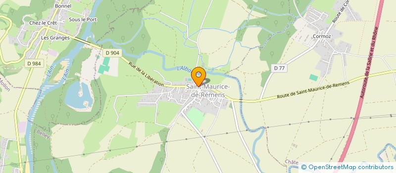 localisation de l'entreprise LA BOULANGERIE DU PRINCE  SAINT-MAURICE-DE-REMENS