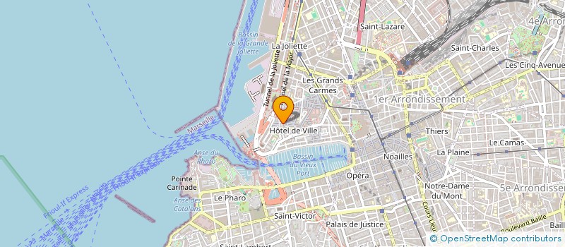 localisation de l'entreprise LA BOULANGERIE DU REFUGE à MARSEILLE