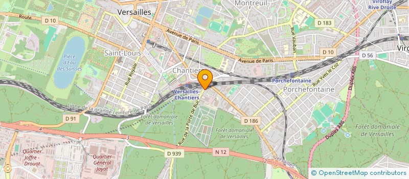 localisation de l'entreprise LA BOULANGERIE DU SOLEIL à VERSAILLES
