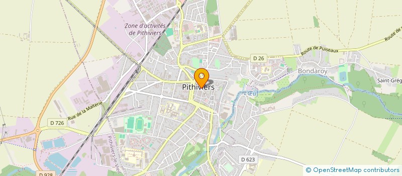 localisation de l'entreprise LA BOULANGERIE DU SPORTIF à PITHIVIERS