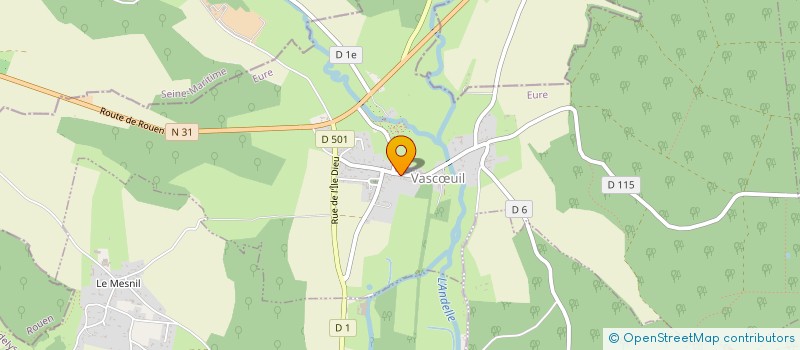 localisation de l'entreprise LA BOULANGERIE DU VILLAGE  VASCUIL