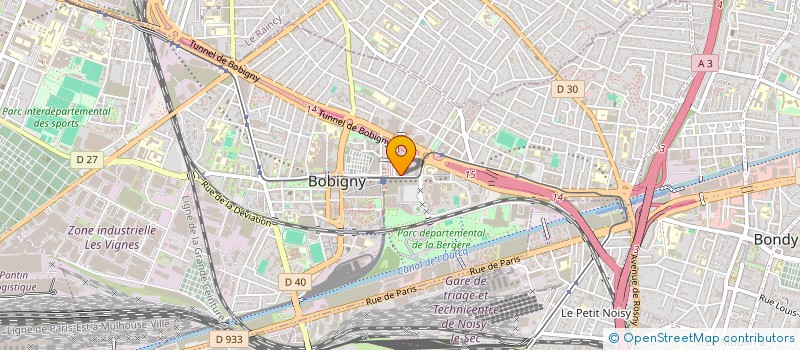 localisation de l'entreprise LA BOULANGERIE GOURMANDE  BOBIGNY