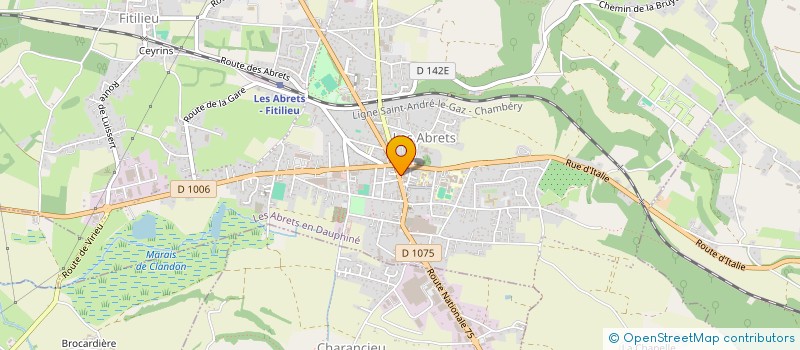 localisation de l'entreprise LA BOULE ABRESIENNE  LES ABRETS EN DAUPHINE