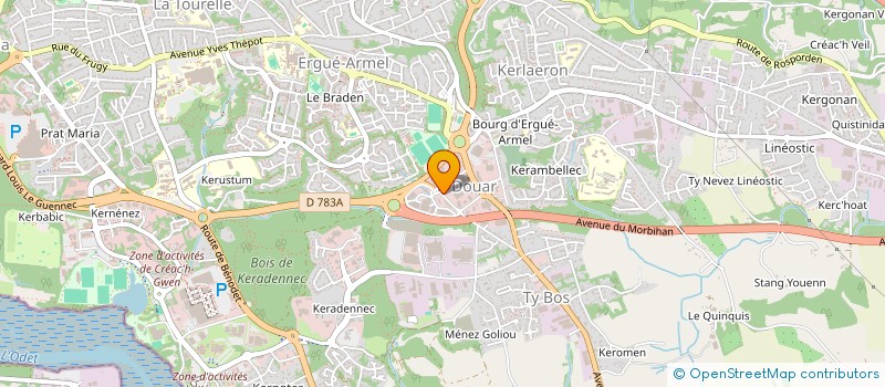 localisation de l'entreprise LA BOULE ARMELOISE à QUIMPER