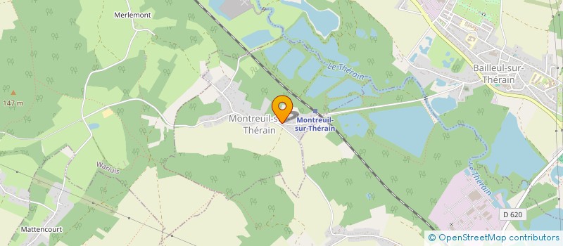 localisation de l'entreprise LA BOULE BAILLEULOISE  MONTREUIL-SUR-THERAIN