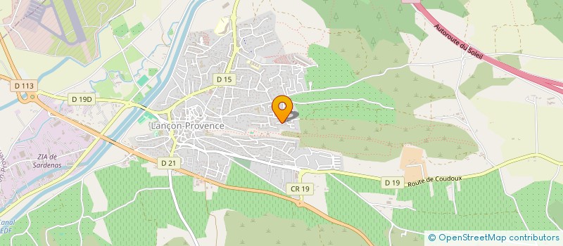 localisation de l'entreprise LA BOULE BAISSENQUE  LANCON-PROVENCE