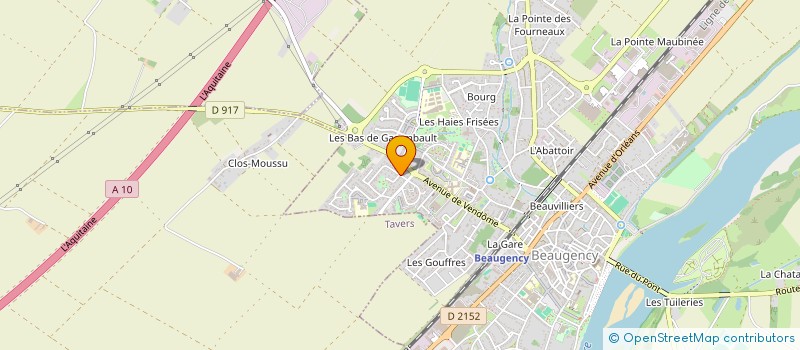 localisation de l'entreprise LA BOULE BALGENTIENNE à BEAUGENCY