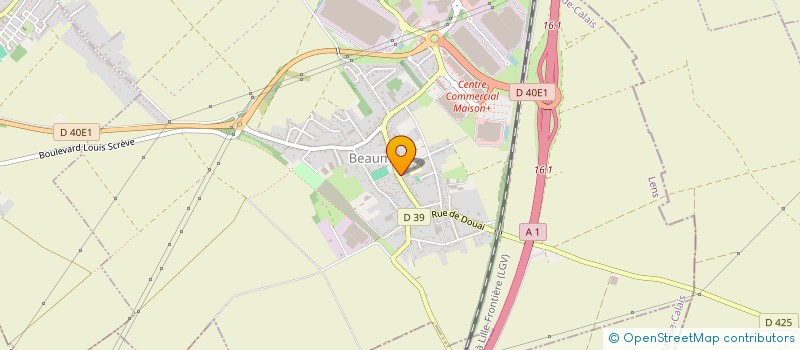 localisation de l'entreprise LA BOULE BEAUMONTOISE à HENIN-BEAUMONT