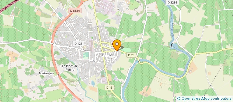 localisation de l'entreprise LA BOULE BESSANAISE  BESSAN