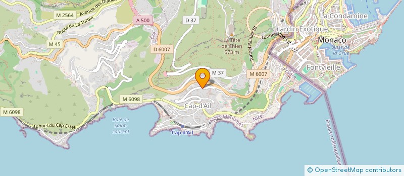 localisation de l'entreprise LA BOULE BLANCHE à CAP-D'AIL