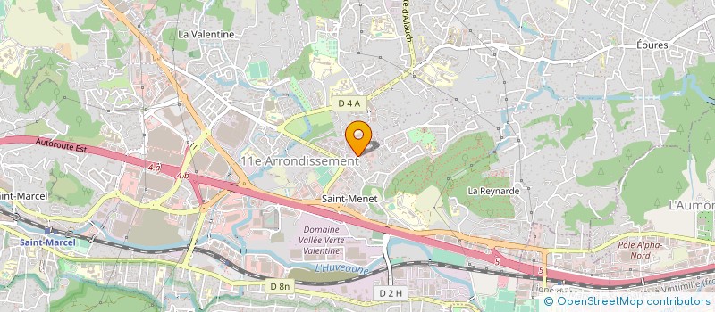 localisation de l'entreprise LA BOULE BLEUE à MARSEILLE