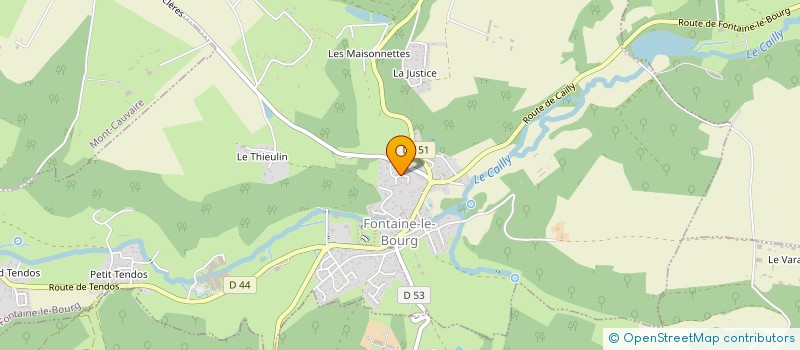 localisation de l'entreprise LA BOULE BOURGUIFONTAINE  FONTAINE-LE-BOURG