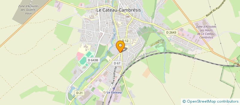 localisation de l'entreprise LA BOULE CATESIENNE à LE CATEAU-CAMBRESIS