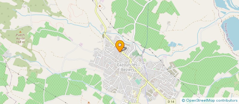 localisation de l'entreprise LA BOULE CAZOULINE  CAZOULS-LES-BEZIERS