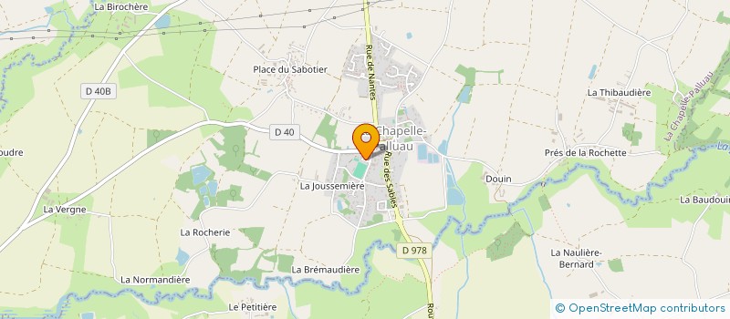 localisation de l'entreprise LA BOULE CHAPELLOISE  LA CHAPELLE-PALLUAU